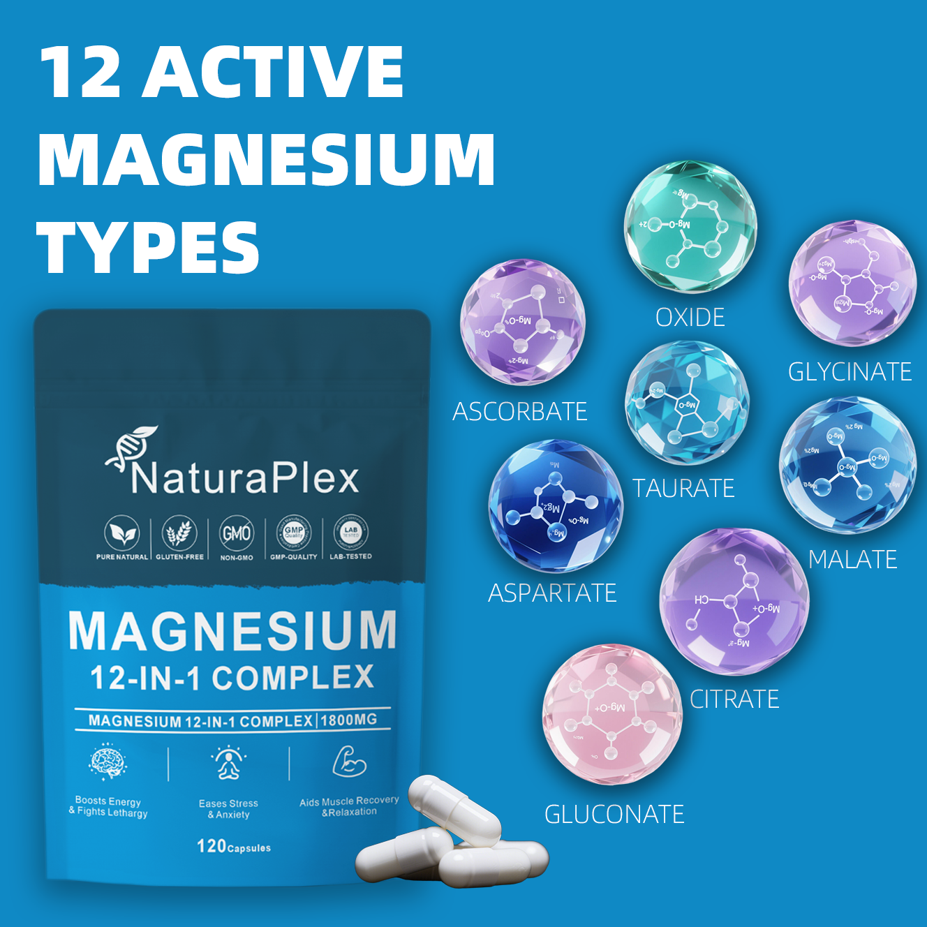 Magnesium 12-in-1 Complex 1800mg