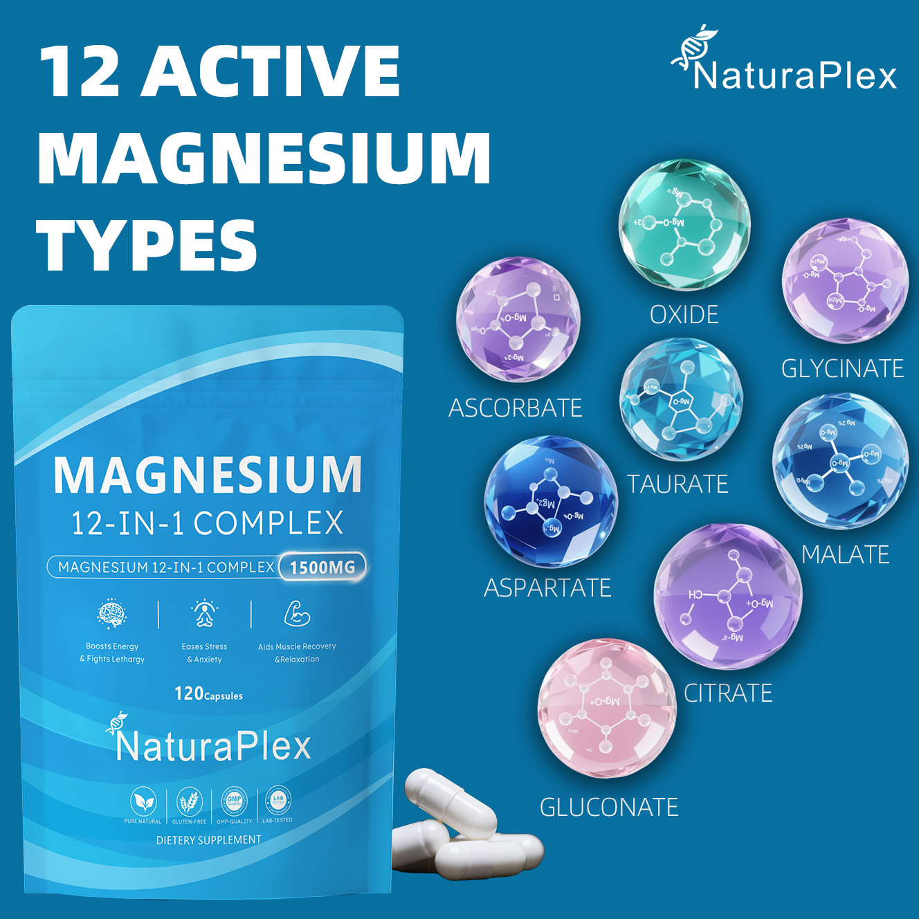 Magnesium 12-in-1 Complex 1500mg